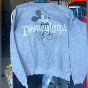 Vintage Disneyland Crewneck Sweatshirt Grey Unisex Size S